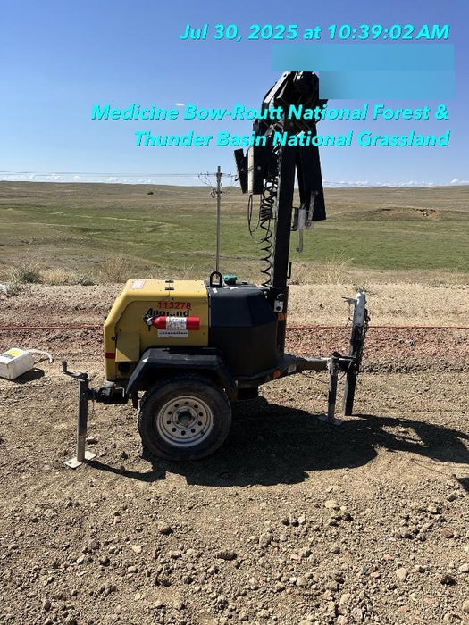 2020 Allmand NLV3GR (4) LED Light Fixture 350W, 23' Vertical Mast, 3kW Prime, Towable, Deep Sea L401, Leveling Jacks, Yanmar T4F 5.8hp