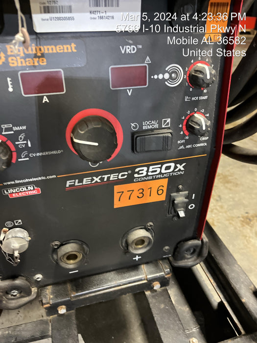 2020 LINCOLN ELECTRIC FLEXTEC 350X