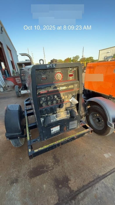 2019 Lincoln Electric Vantage 322 Welder Ready-Pak 3, Two wheel trailer, Fender and Light kit, Cable Rack