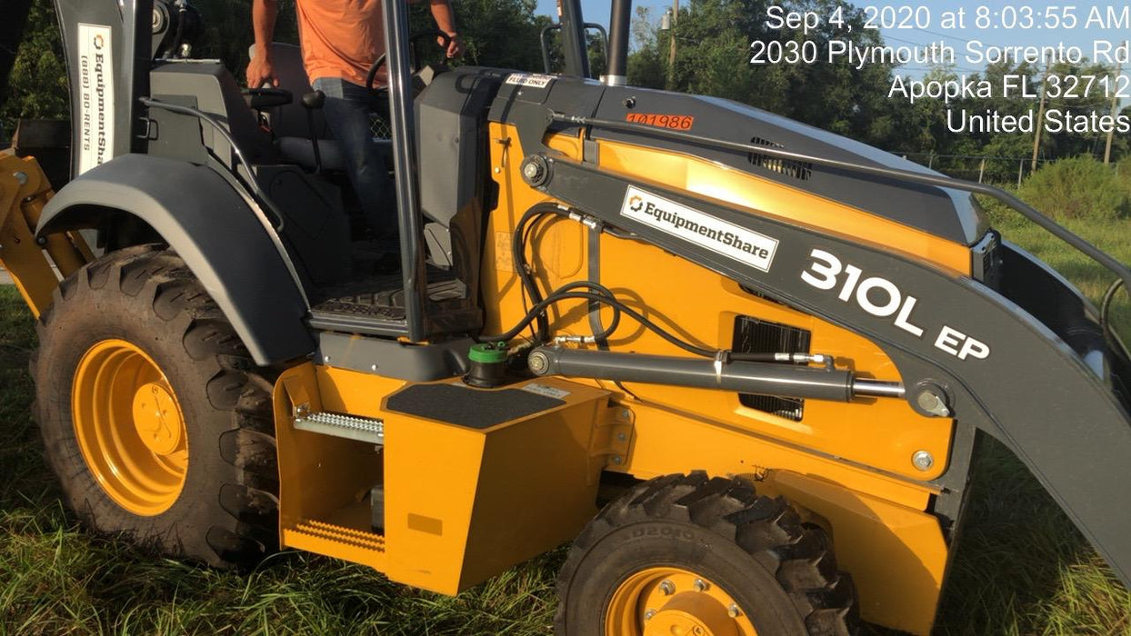 2020 John Deere 310LEP Canopy, 4WD, Standard Stick, Pilot Controls, 2 Way Hydraulics, TAG Manual QC