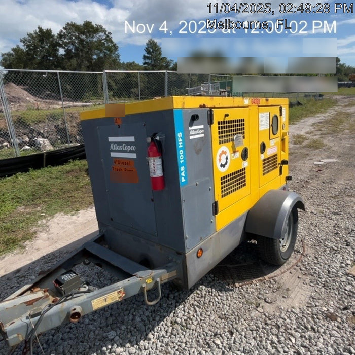 2020 ATLAS COPCO PAS 100 HF CS Enclosed