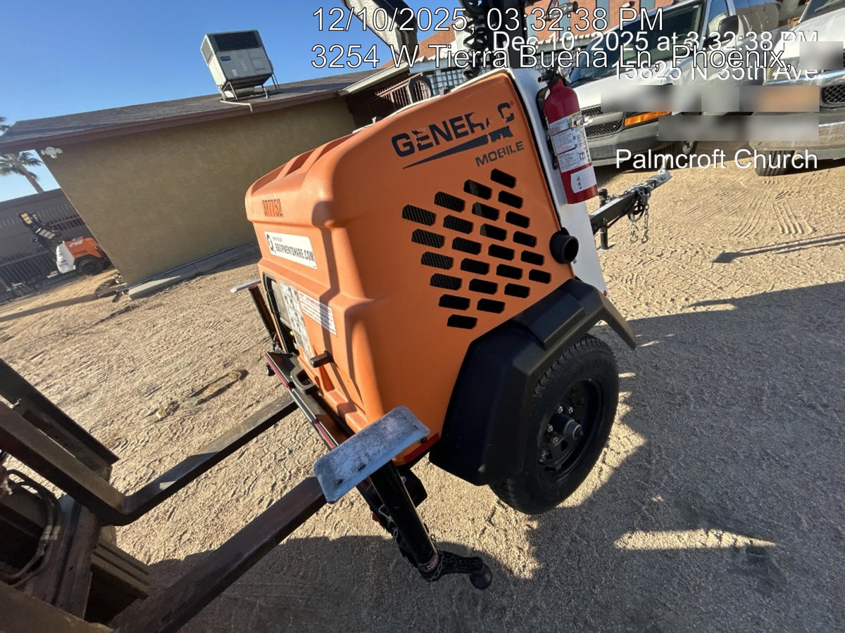 2023 Generac MLT2 Diesel, Flex Switch 120V Input, Powerzone Controller, 
(4) 320W LED Lights, 4kW Generator, 39.9 Gal Fuel Tank, 2" Ball, T3