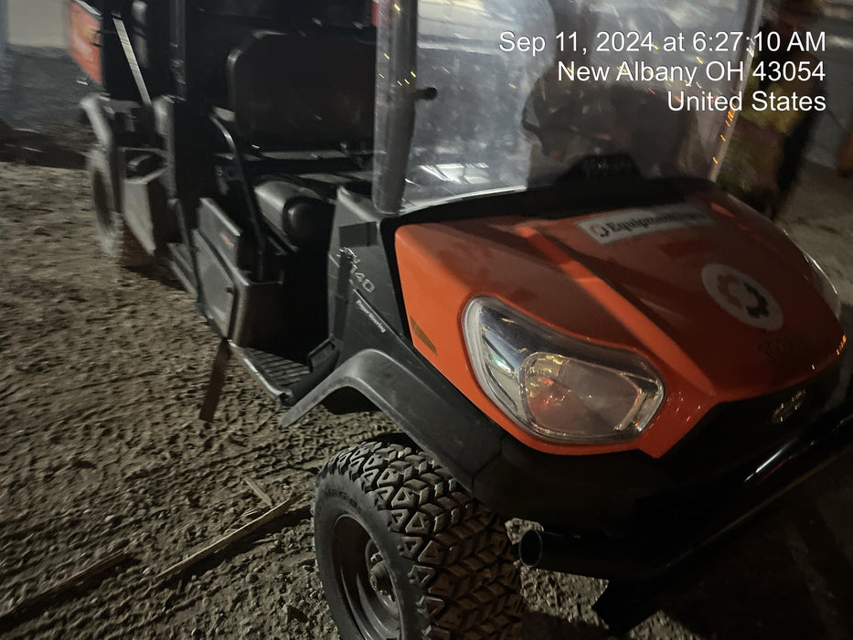 2024 Kubota RTV-X1140W-H 4WD, LED Strobe, Windshield Acrylic Clear, Plastic Canopy, Wire Harness Kit, Backup Alarm