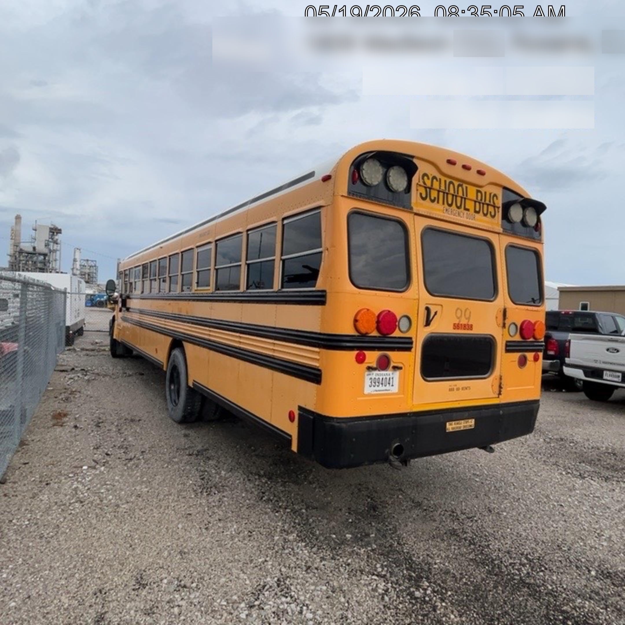 2012 BLUE BIRD 72 Passenger Bus