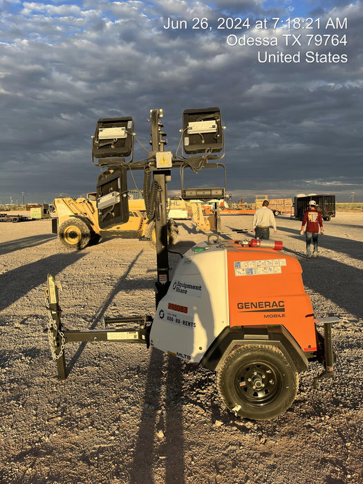 2024 Generac MLT2 Diesel, Flex Switch 120V Input, Powerzone Controller, 
(4) 320W LED Lights, 4kW Generator, 39.9 Gal Fuel Tank, 2" Ball, T3