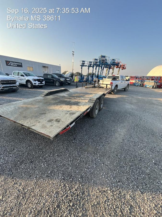 2024 TEXAS PRIDE TRAILERS 21' Lowboy Gravity Tilt Bed 14K Bumper Pull Trailer