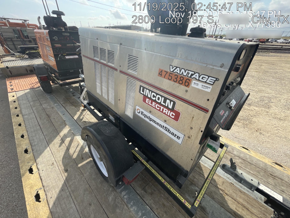 2024 Lincoln Electric Vantage 549X Vantage 549X Ready Pak 3 w/ Telematics & Decals, Stainless (Includes Trailer, Cable Rack, Fender Light Kit), part #K3534-2-RP3MES