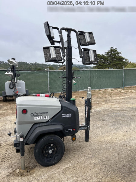 2024 Wacker Neuson LTT4 Diesel, Kohler KDW702, Deep Sea Controller, Auto Start, LED 320W, Bypass Outlet, T3