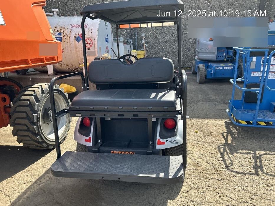 2022 Ez-Go VALOR 4 GAS EFI, PLATINUM, 
REAR SEAT KIT, ROOF, SPLIT TINTED WINDSHIELD