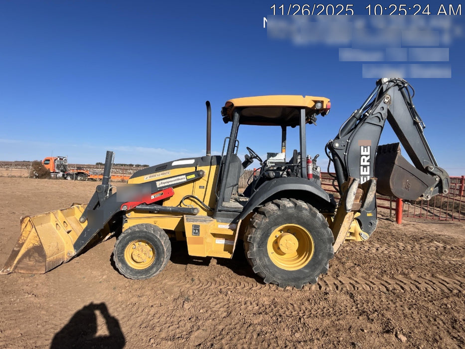 2019 John Deere 310LEP 4WD, Canopy, Standard dipper, ISO Controls, Rear Auxiliary Hydraulics w/Manual QC, Buckets: 12”, 18”, and 24”
