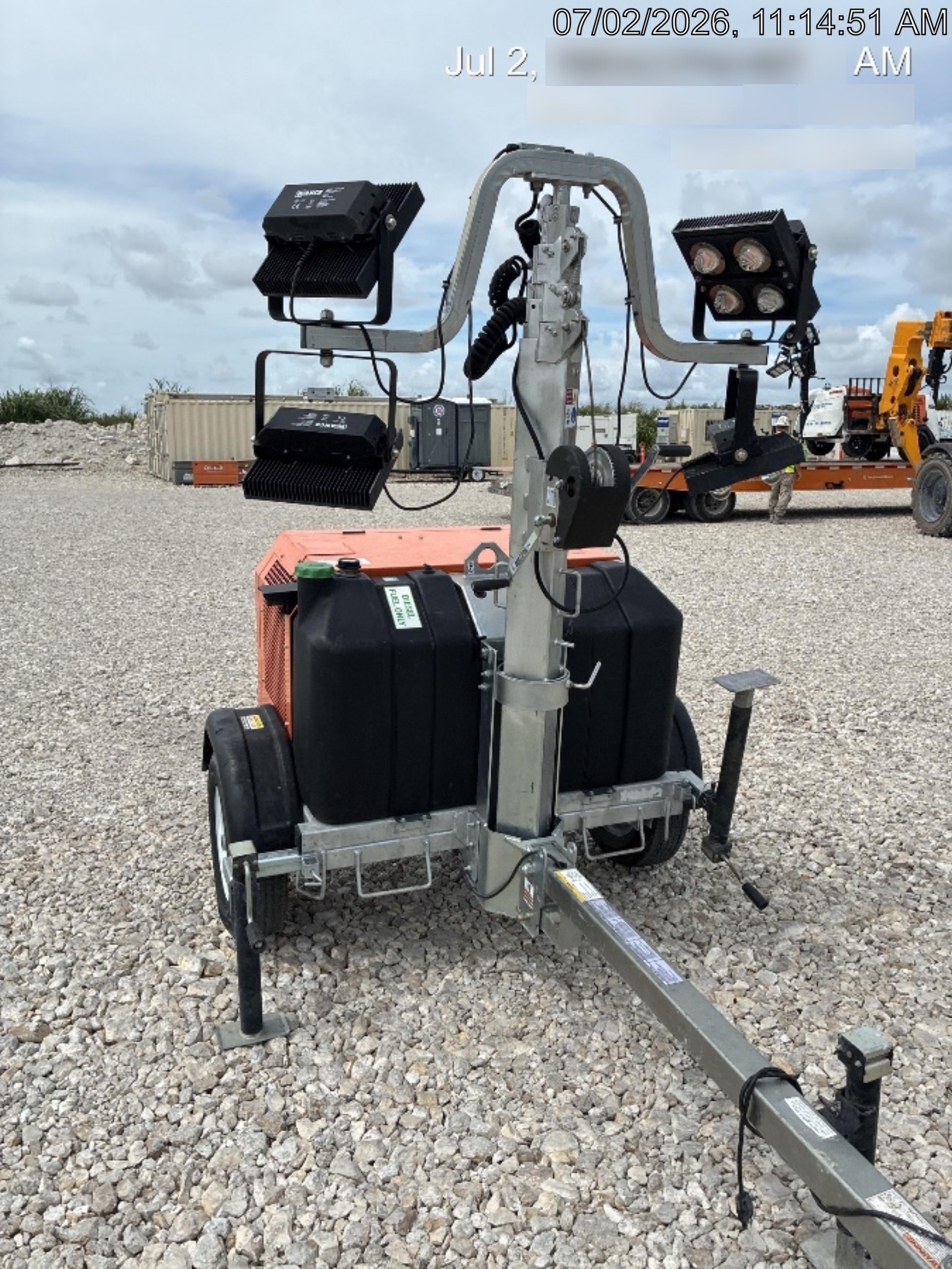 2023 Wanco WLTT-4MM4K Diesel, Deep Sea Controller, Shore Power Plug, Auto Start, (4) 350W LED Floodlights, 4kW Generator, 60 Gal Fuel Tank, 2" Ball, T3