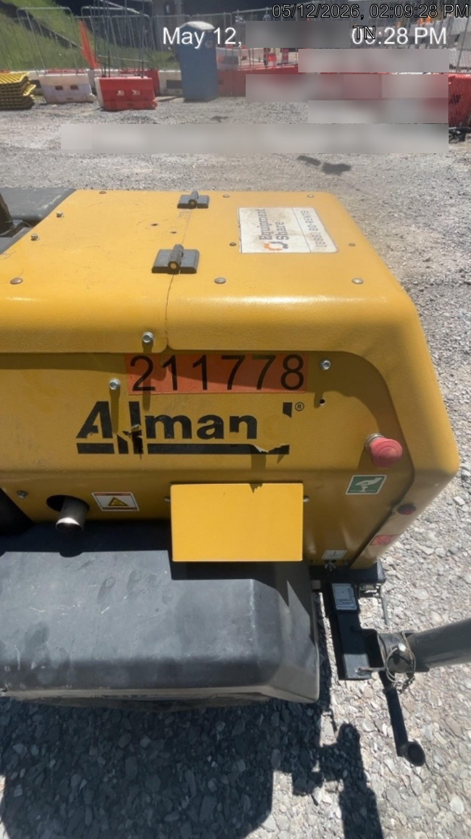 2022 Allmand NLV3GR (4) LED Light Fixture 350W, 23' Vertical Mast, 3kW Prime, Towable, Deep Sea L401, Leveling Jacks, Yanmar T4F 5.8hp