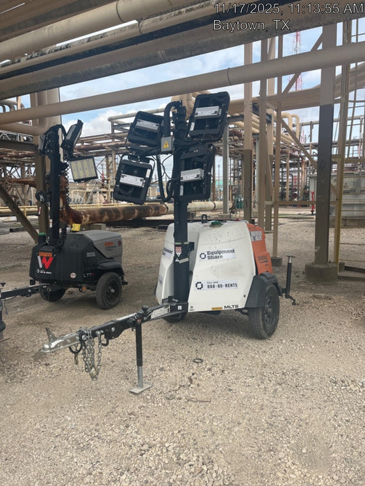 2025 Generac MLTS-4 Diesel, Mitsubishi L2E, 7.1 hp @1800 rpm, Flex Switch 120V Input, Powerzone Controller, (4) 320W LED Lights, 4kW Generator, 39.9 Gal Fuel Tank, 2" Ball, ES Decals