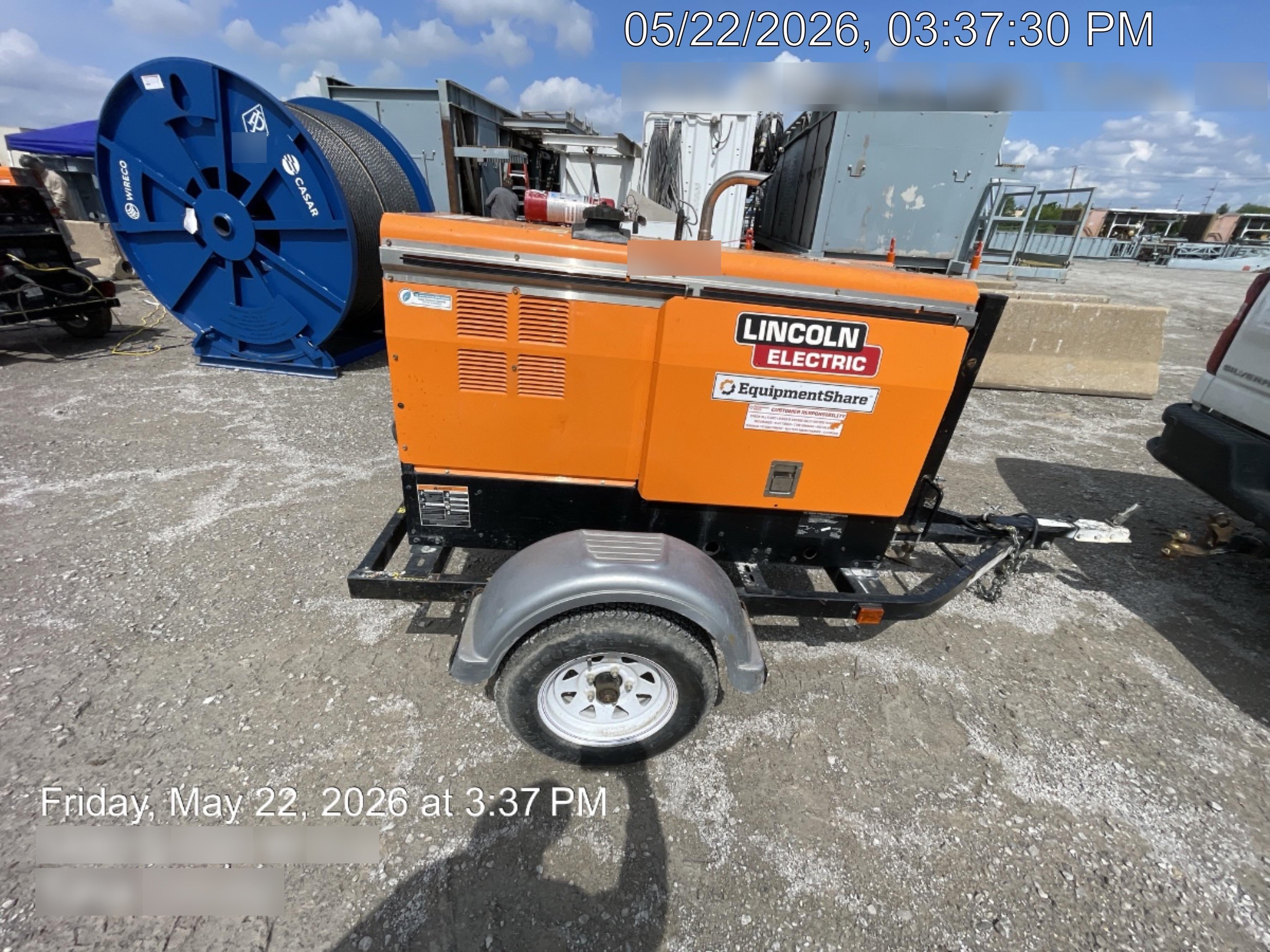 2022 Lincoln Electric LE400 Kubota V1505, Trlr, Cable Rack, Light Kit, ES Decals, T3