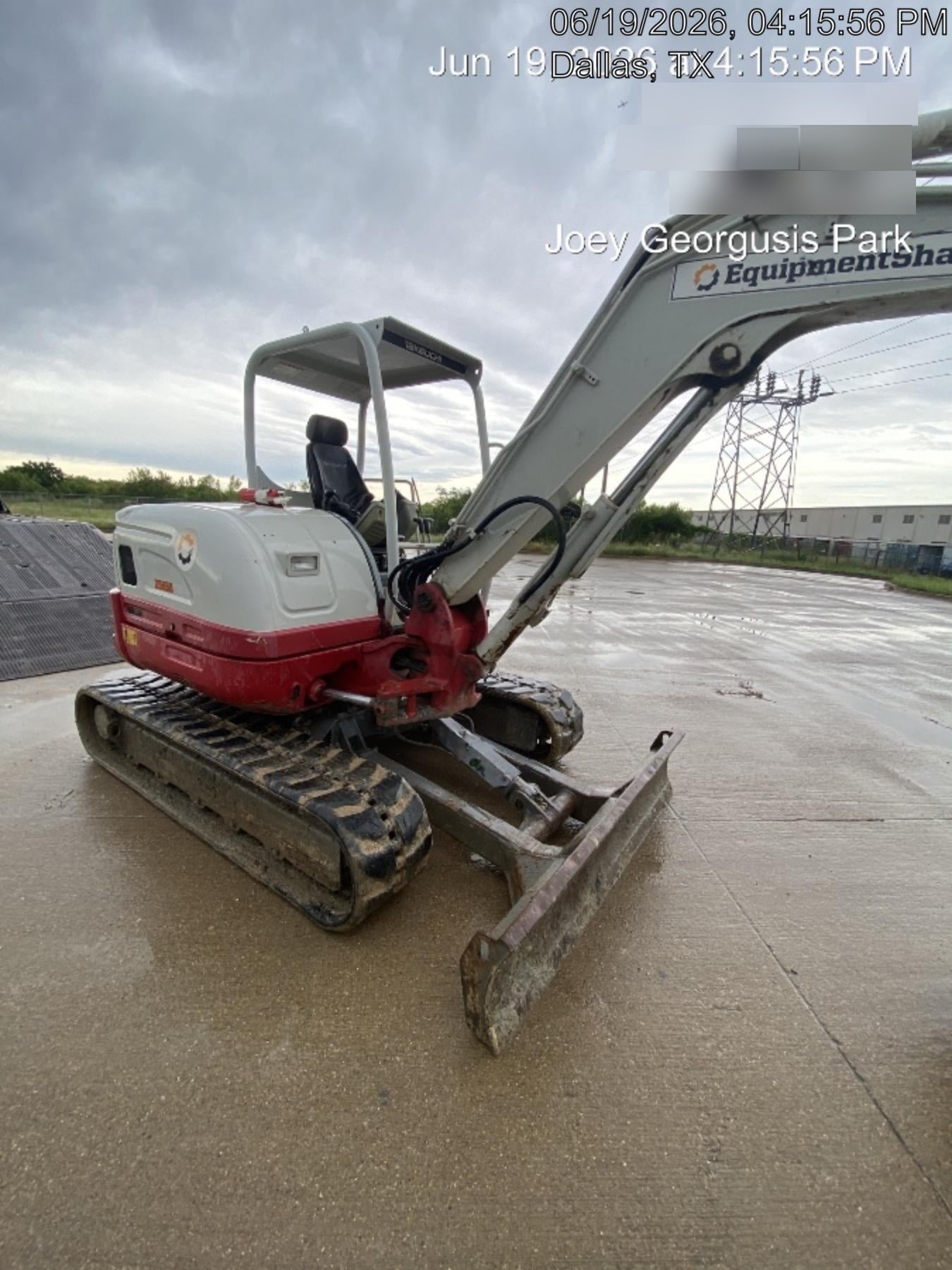 2019 Takeuchi TB260 Takeuchi TB260 Canopy w/Rubber Tracks, Auxiliary Hydraulics, Standard Blade, Manual QC