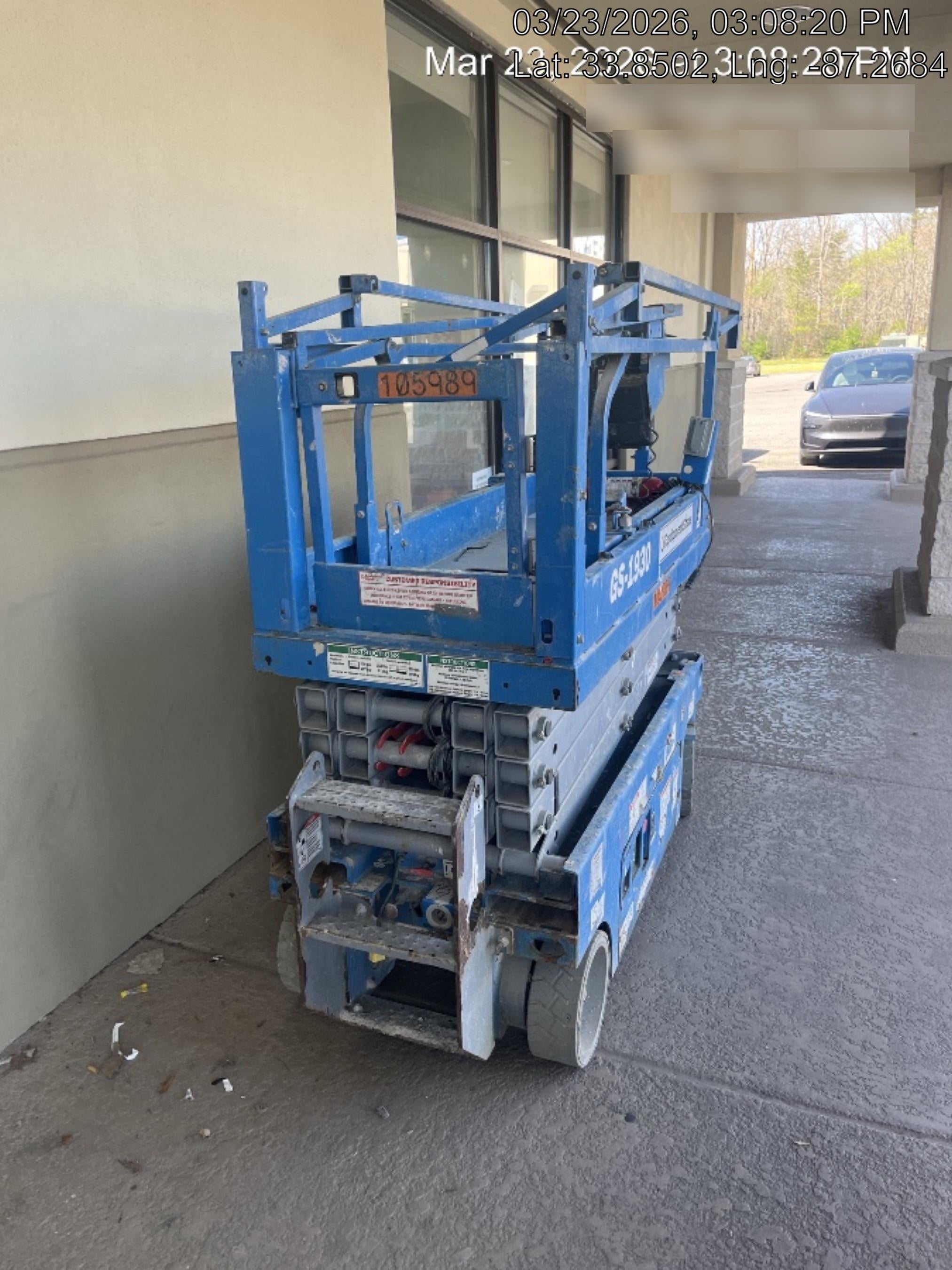 2020 Genie GS-1930 Solid Non Marking Tires, Beacon, Folding rails with half height swing gate