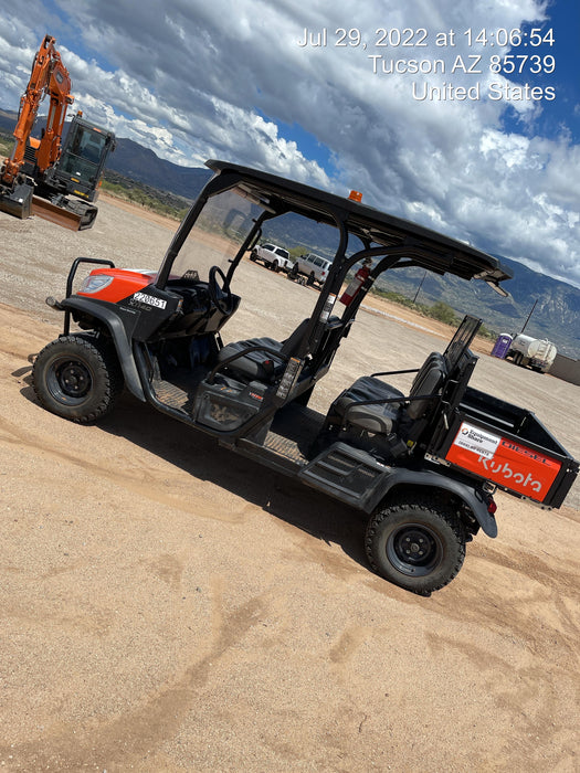2022 Kubota RTV-X1140W-H Plastic Canopy, Windshield Acrylic Clear, LED Strobe Light, Wire Harness Kit, Back up Alarm