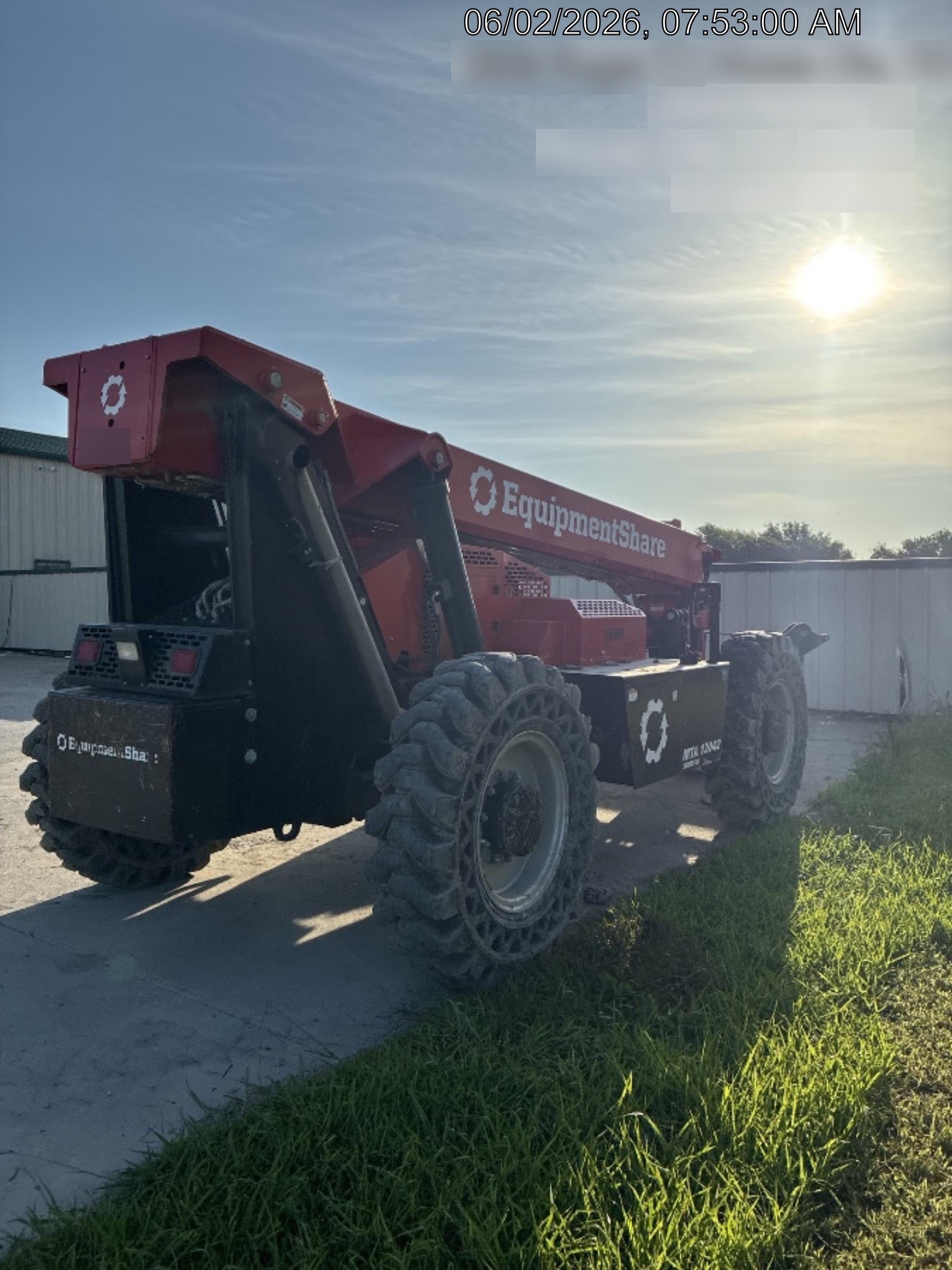 2019 Manitou 12042 Canopy, 120 HP , Solid Tires, Work Lights, Lift Hook, Auxiliary Hydraulics 66" Carriage and 60" Forks