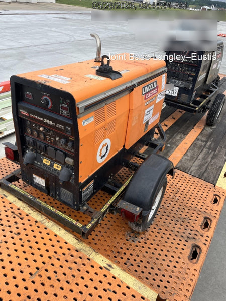 2021 Lincoln Electric Vantage 322 Vantage 322 Ready Pak 3 w/ Decals, ORANGE (includes trailer, cable rack, fender light kit) NO Telematics