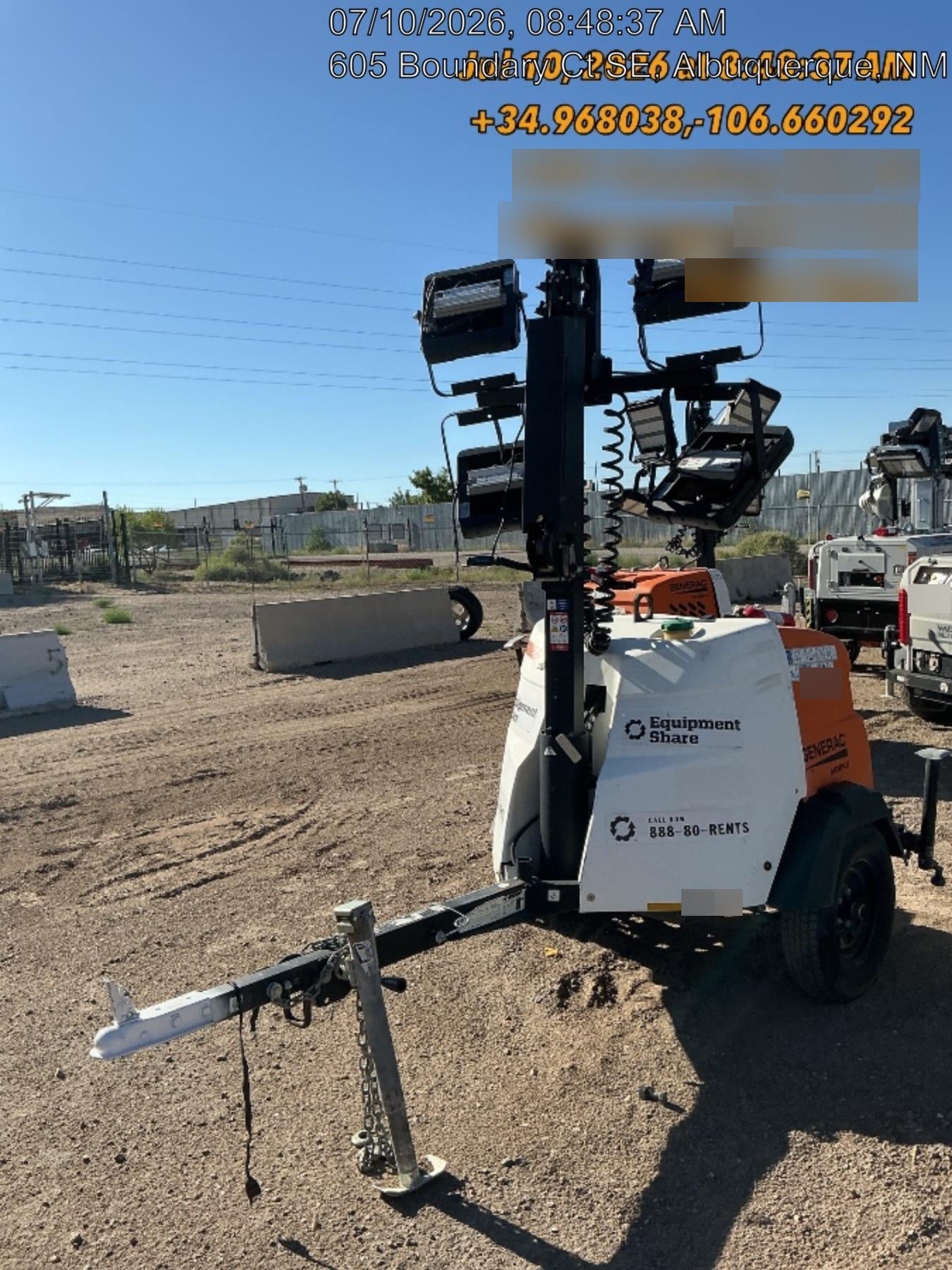 2023 Generac MLT2 Diesel, Flex Switch 120V Input, Powerzone Controller, (4) 320W LED Lights, 4kW Generator, 39.9 Gal Fuel Tank, 2" Ball, T3