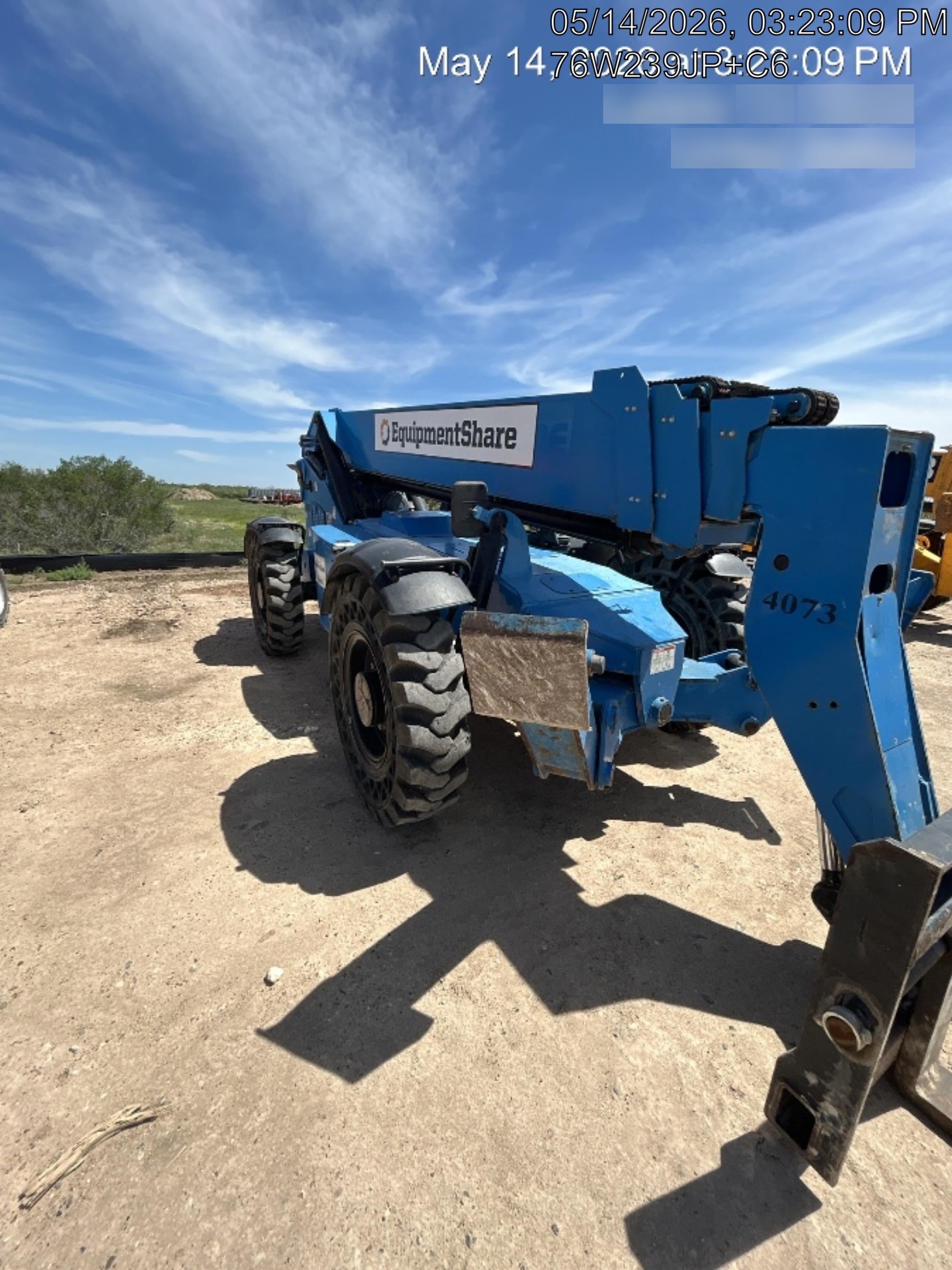 2016 Genie GTH-1056 Genie GTH1056, Solid Tires, 60" carriage, Open ROPS