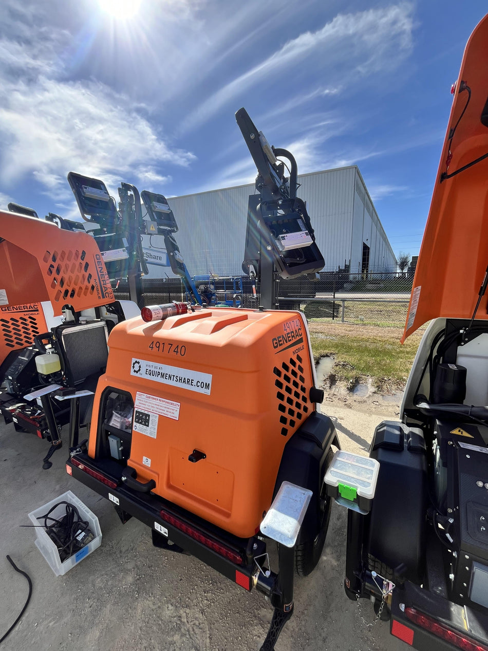 2025 Generac MLTS-4 Diesel, Mitsubishi L2E, 7.1 hp @1800 rpm, Flex Switch 120V Input, Powerzone Controller, (4) 320W LED Lights, 4kW Generator, 39.9 Gal Fuel Tank, 2" Ball, ES Decals