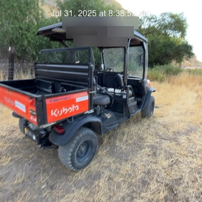 2022 Kubota RTV-X1140W-H Plastic Canopy, Windshield Acrylic Clear, LED Strobe Light, Wire Harness Kit, Back up Alarm