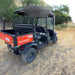 2022 Kubota RTV-X1140W-H Plastic Canopy, Windshield Acrylic Clear, LED Strobe Light, Wire Harness Kit, Back up Alarm