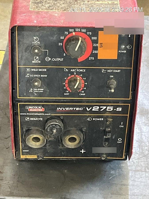 2020 LINCOLN ELECTRIC INVERTEC V275-S