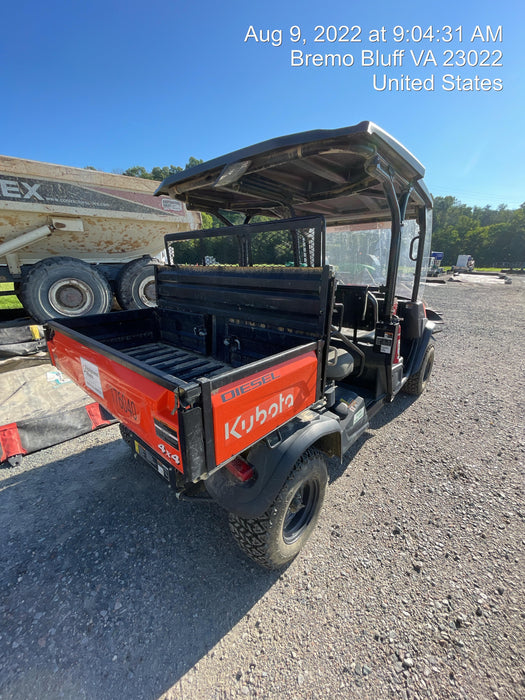 2021 Kubota RTV-X1140W-H Plastic Canopy, Windshield Acrylic Clear, LED Strobe Light, Wire Harness Kit, Back up Alarm