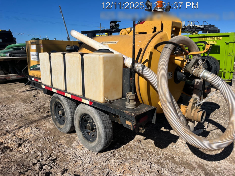 2020 Vac-Tron LP573XDT 24 HP Kohler Diesel Engine (Tier 4 Final), Includes 500 Gallon Debris Tank w/ Hydraulic Tilt, two (2) 100 Gallon Water Tanks, Low Profile Torsion Axles (12,000 GVWR), Manual Jack