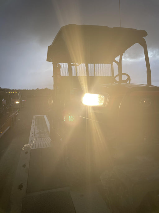 2022 Kubota RTV-X1140W-H Plastic Canopy, Windshield Acrylic Clear, LED Strobe Light, Wire Harness Kit, Back up Alarm