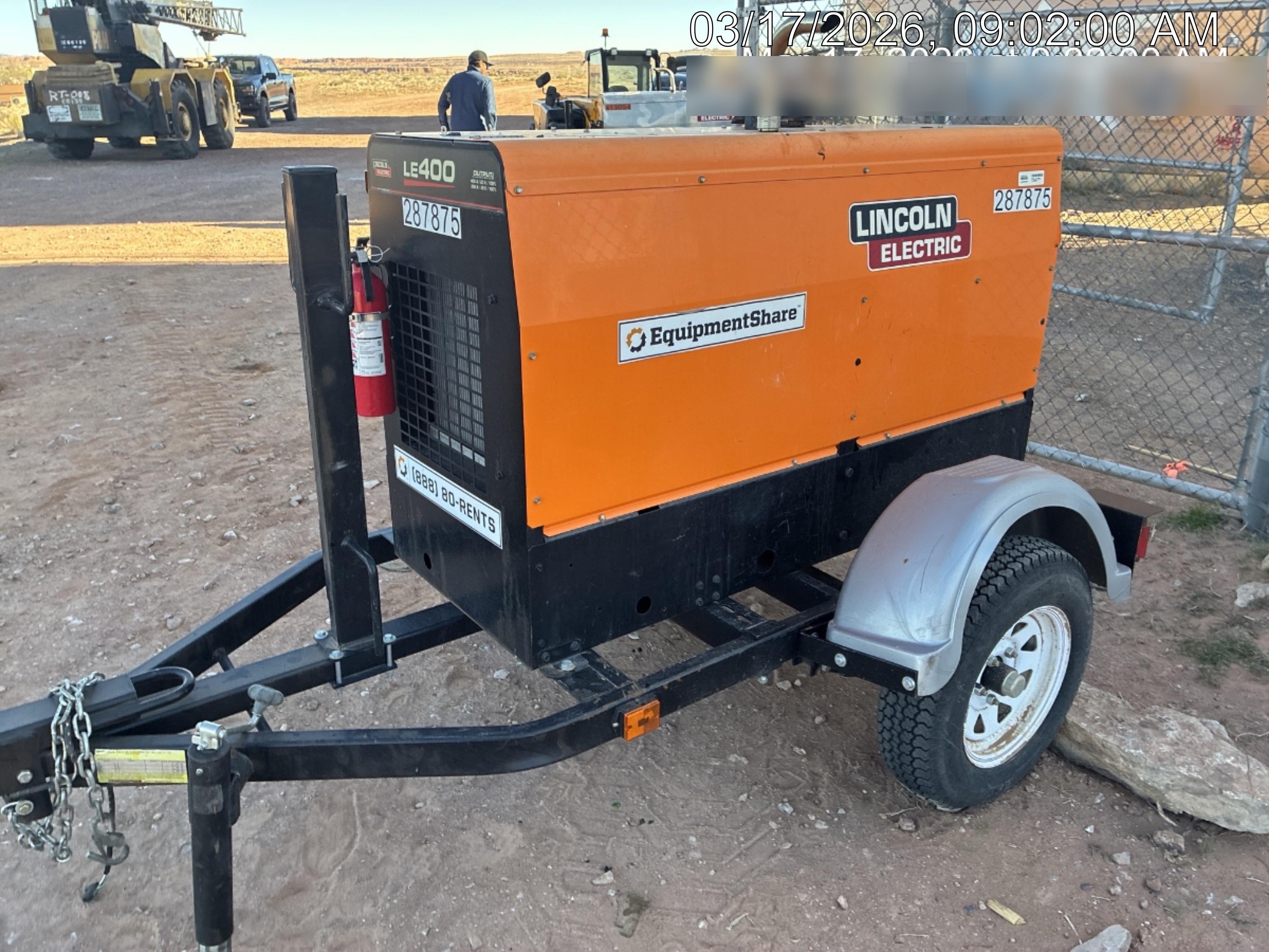 2023 Lincoln Electric LE400 Kubota V1505, Trlr, Cable Rack, Light Kit, ES Decals, T3