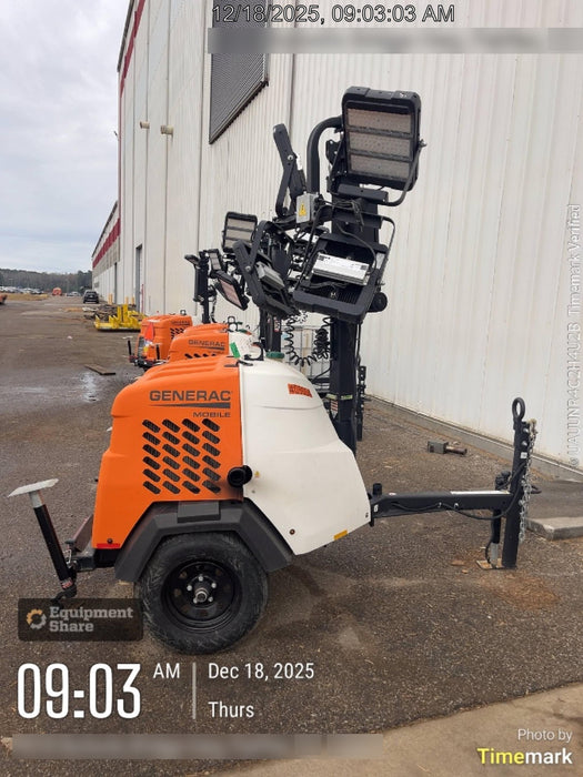 2024 Generac MLT6SKDS-STD4 ELEC WINCH Diesel, Electric Winch Mast, Powerzone Controller, (4) 320W LED Lights, 4kW Generator, 39.9 Gal Fuel Tank, 2" Ball, T3