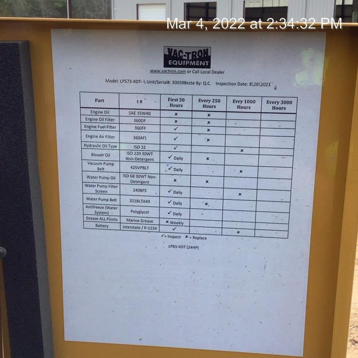 2021 VAC-TRON LP573XDT