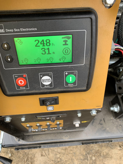 2021 Allmand NLV3GR (4) LED Light Fixture 350W, 23' Vertical Mast, 3kW Prime, Towable, Deep Sea L401, Leveling Jacks, Yanmar T4F 5.8hp