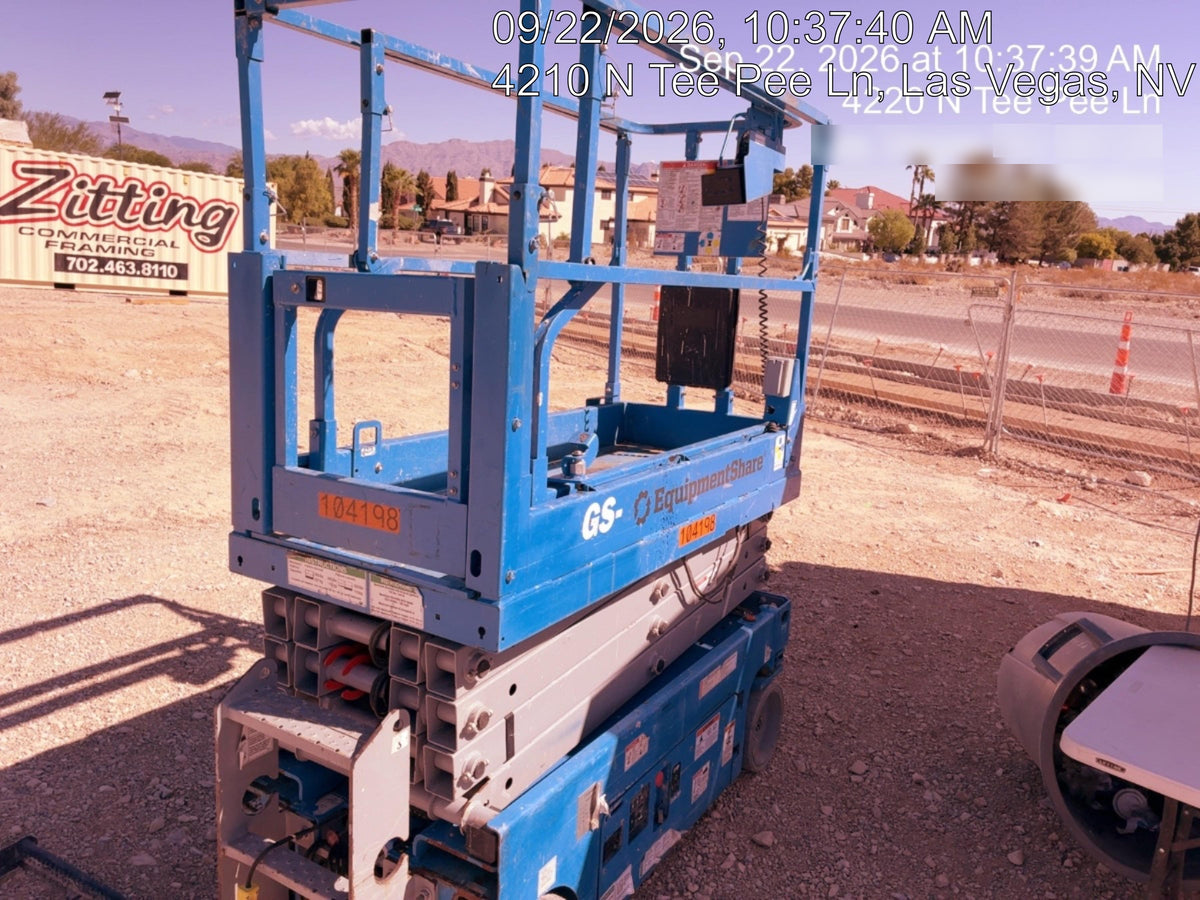 2020 Genie GS-1930 Solid Non Marking Tires, Beacon, Folding rails with half height swing gate, 800W Inverter