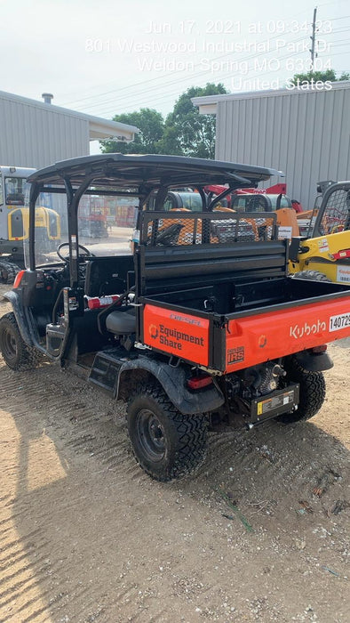 2021 Kubota RTV-X1140W-H Plastic Canopy, Windshield Acrylic Clear, LED Strobe Light, Wire Harness Kit, Back up Alarm
