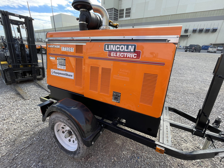 2021 Lincoln Electric Vantage 549X Ready Pak 3, ORANGE (includes trailer, cable rack, fender light kit)