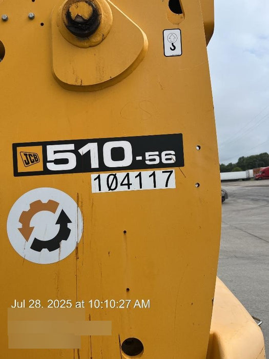 2020 JCB 510-56 Cab/Heat/Air, Solid Tires, Work Lights, Beacon, Aux Hydraulics, Back up Alarm, Lifting Eye, ES Decals