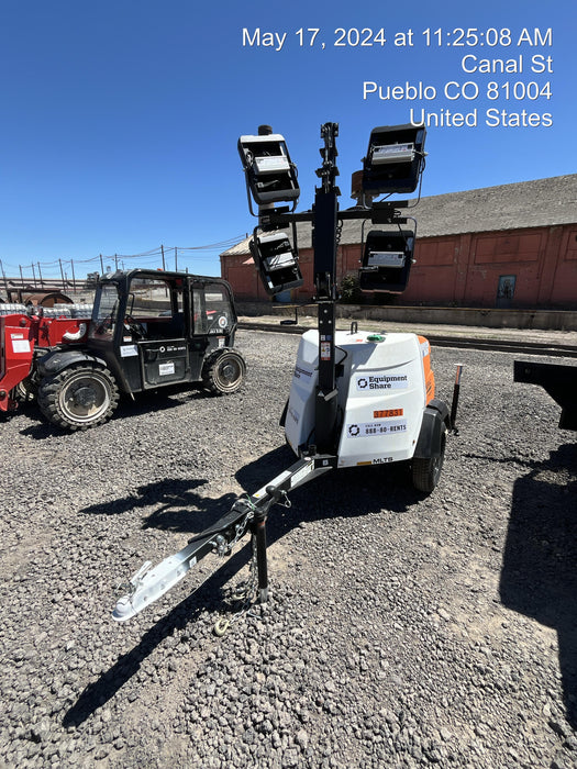 2023 Generac MLT2 Diesel, Flex Switch 120V Input, Powerzone Controller, 
(4) 320W LED Lights, 4kW Generator, 39.9 Gal Fuel Tank, 2" Ball, T3