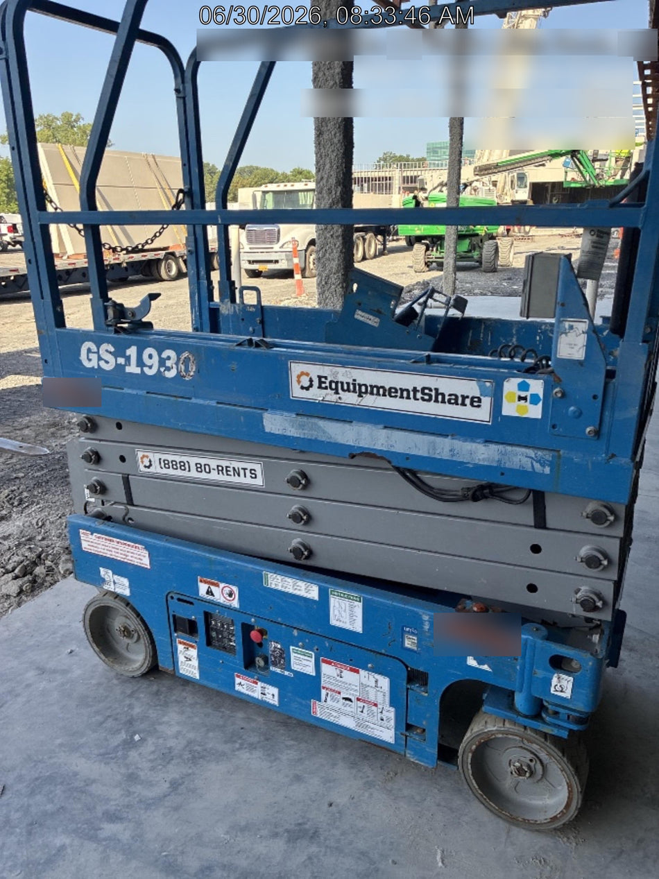 2019 Genie GS-1930 Fixed Rails with Chain Entry