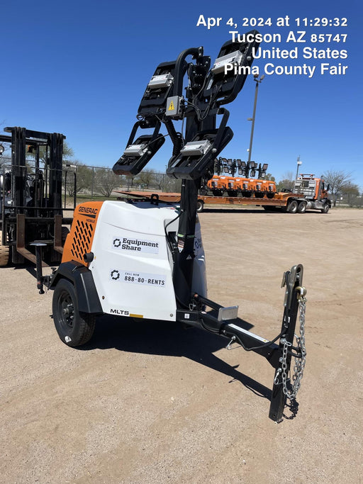2024 Generac MLT2 Diesel, Flex Switch 120V Input, Powerzone Controller, 
(4) 320W LED Lights, 4kW Generator, 39.9 Gal Fuel Tank, 2" Ball, T3