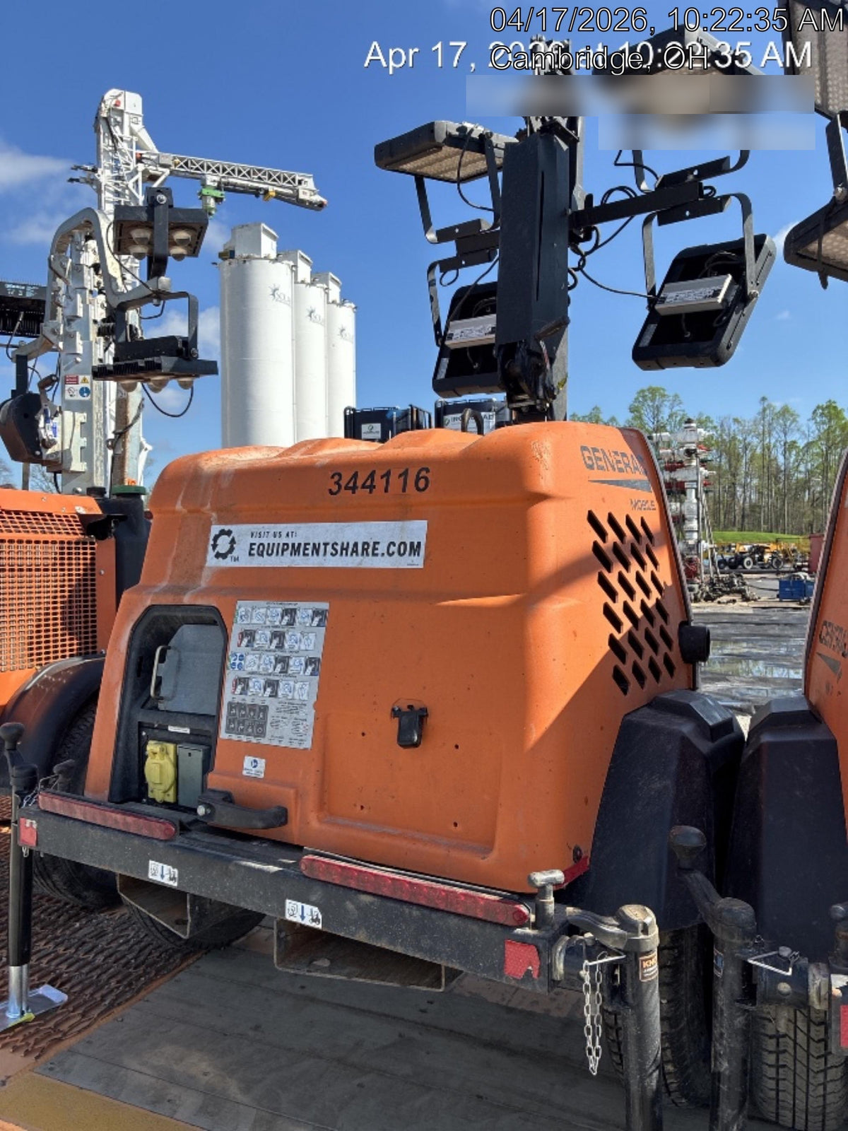 2023 Generac MLT2 Diesel, Flex Switch 120V Input, Powerzone Controller, (4) 320W LED Lights, 4kW Generator, 39.9 Gal Fuel Tank, 2" Ball, T3