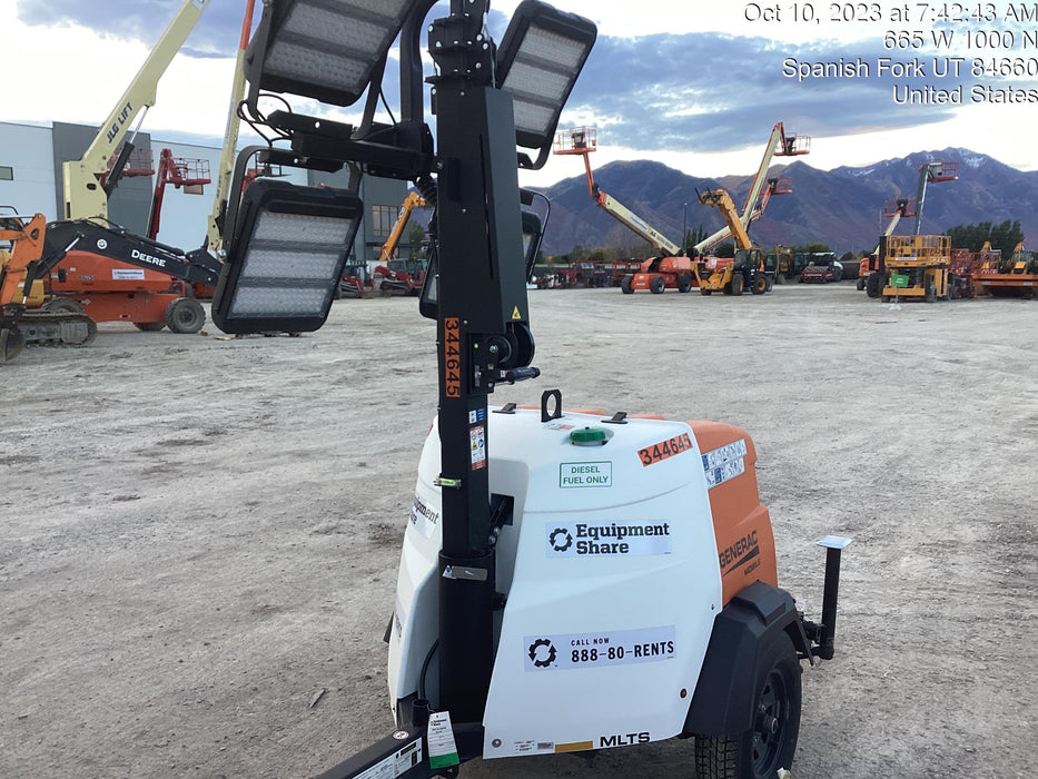 2023 Generac MLT2 Diesel, Flex Switch 120V Input, Powerzone Controller, (4) 320W LED Lights, 4kW Generator, 39.9 Gal Fuel Tank, 2" Ball, T3