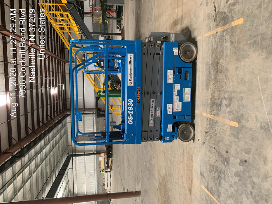 2020 Genie GS-1930 Fixed rails with chain entry gate - Pre A92.20