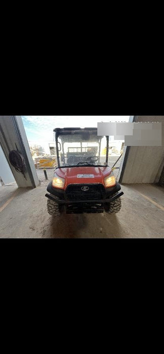2022 Kubota RTV-X1140W-H Plastic Canopy, Windshield Acrylic Clear, LED Strobe Light, Wire Harness Kit, Back up Alarm