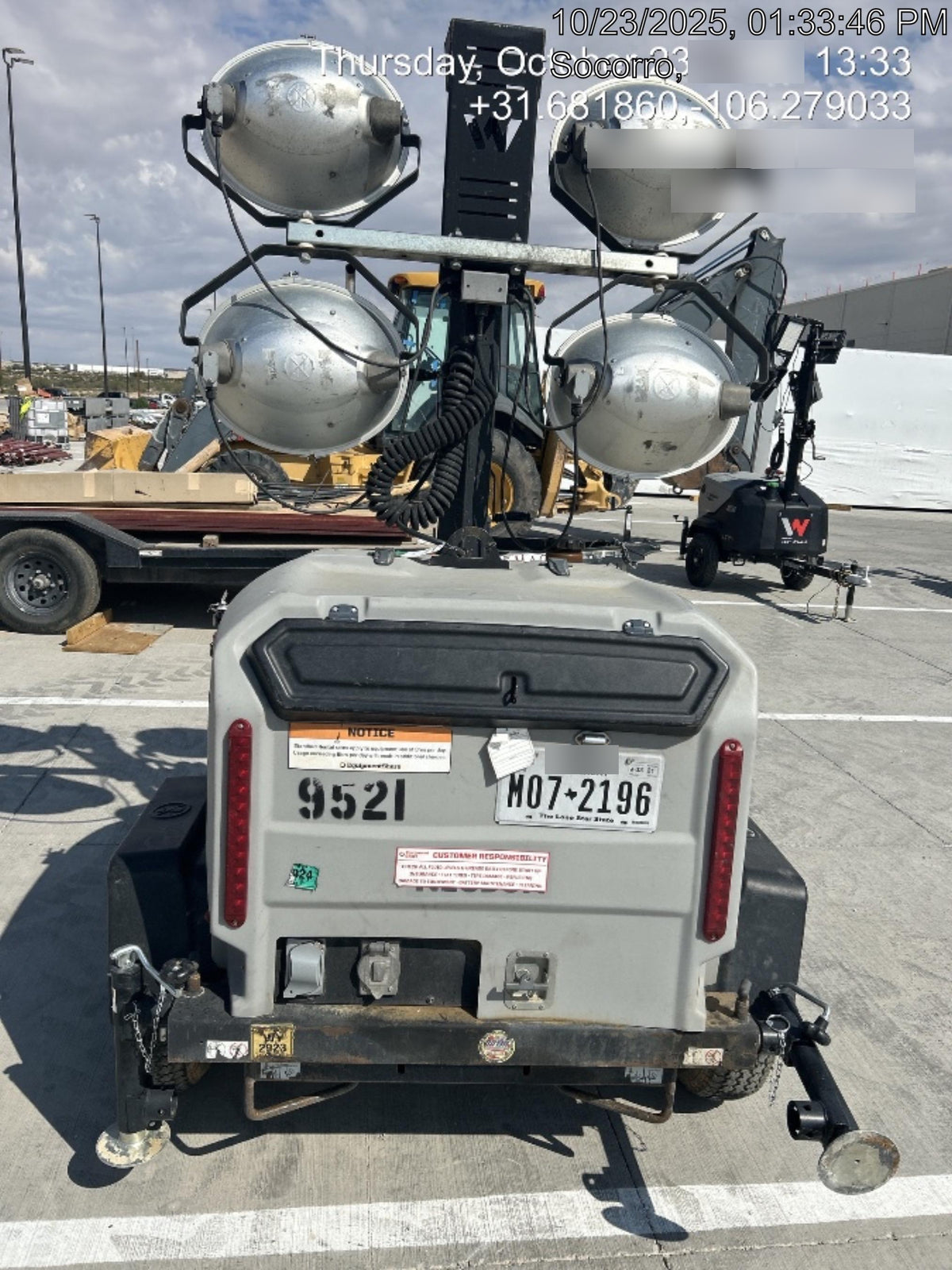 Wacker Neuson LTV6K-MH Wacker Neuson LTV6L Towable Light Tower
