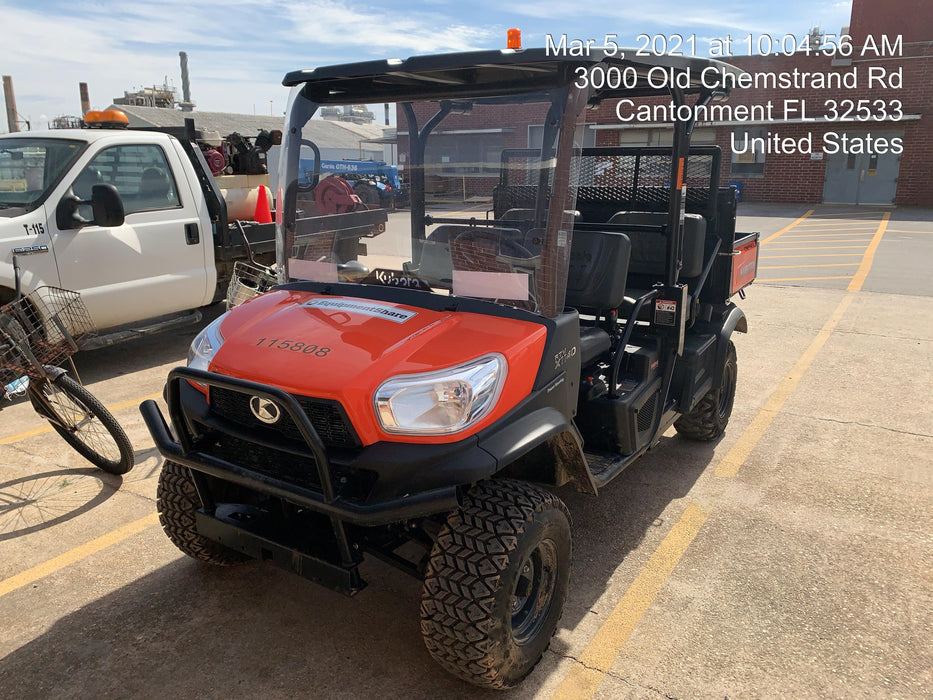 2020 Kubota RTV-X1140W-H 4wd Utility Cart, 4 Seat, Diesel, LED Strobe, Windshield Tempered Glass, Plastic Canopy, Wire Harness Kit, Backup Alarm