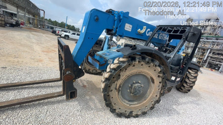 2018 Genie GTH-636 Genie GTH-636 w/Open ROPS, Solid Tires, Work Light/Beacon, 48" Carriage and Forks